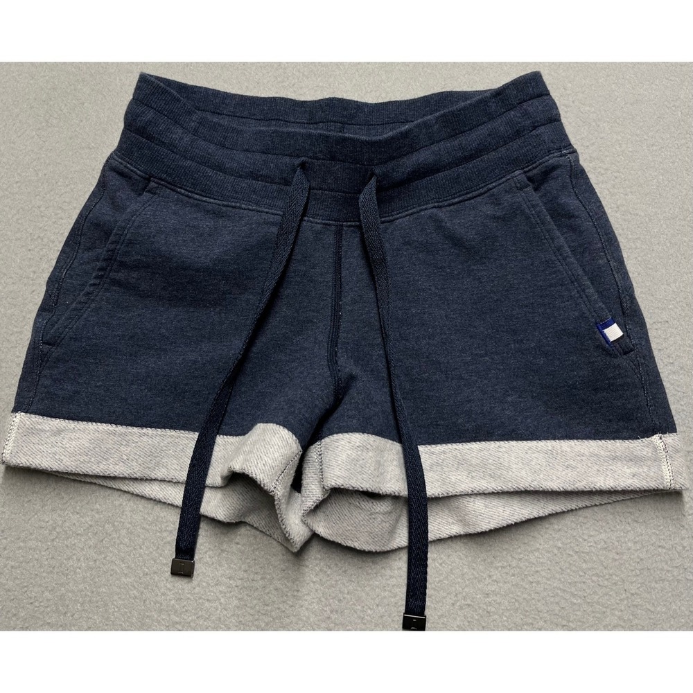 Kit and Ace Womens Navy Blue Technical Cashmere Blend Sweat Shorts Size 2